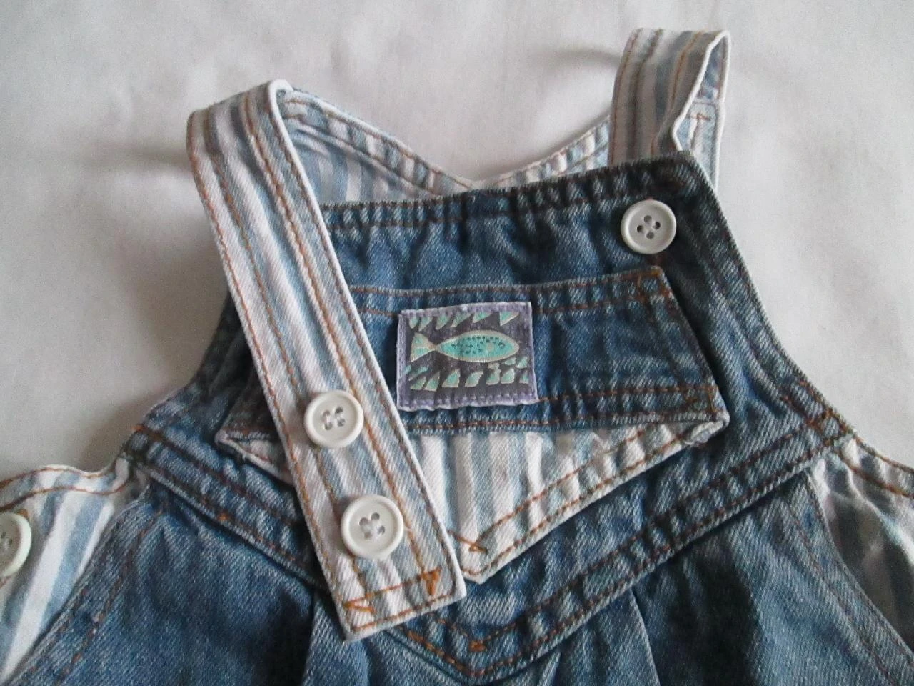Salopette jeans curta P'tit Caïd – photo 4